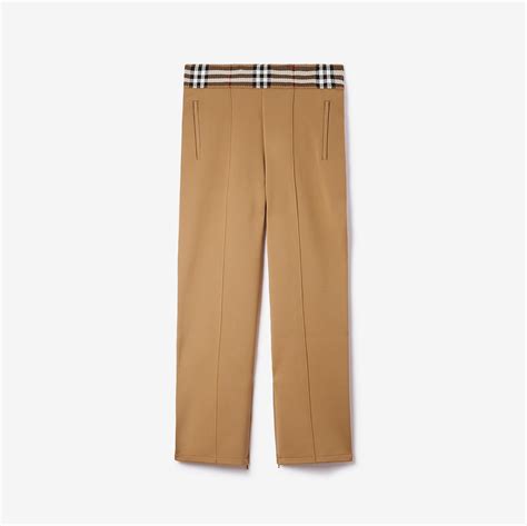 burberry london dumfries leather trim pants|burberry store online.